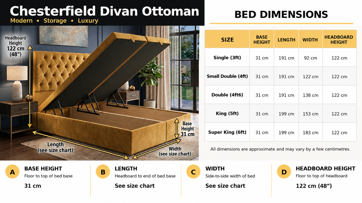 Chesterfield Divan Ottoman dimensions banner desktop