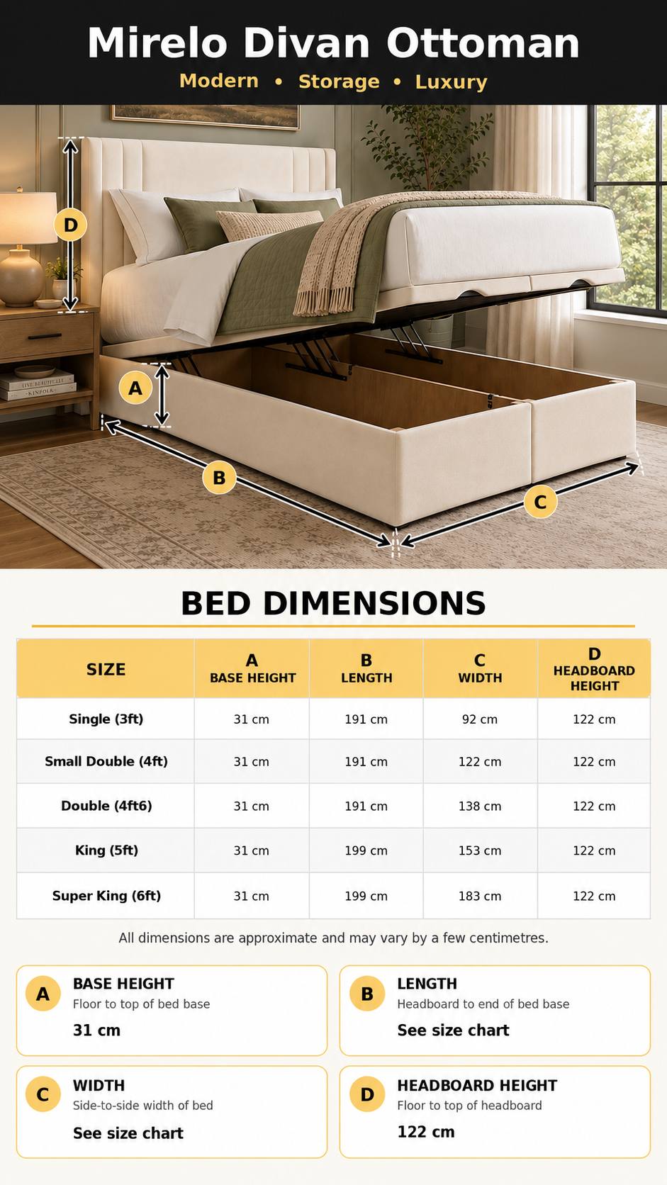 Mirelo Divan Ottoman dimensions banner mobile